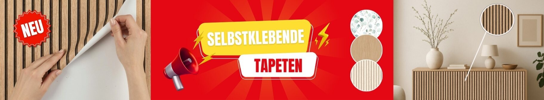 Selbstklebende Tapeten