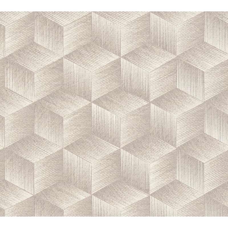 Tapete Grau, Silber, Weiß AS-Creation deco Vliestapete (385061)