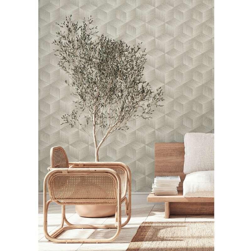 Tapete Grau, Silber, Weiß AS-Creation deco Vliestapete (385061)