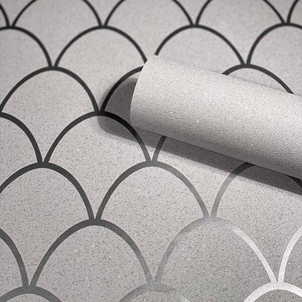 Tapete Grau, Silber SCHÖNER WOHNEN Vliestapete (32731)