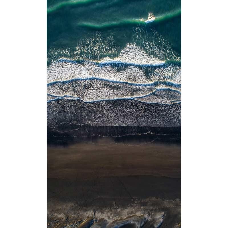 Digitaldruck-Tapete Grün, Schwarz, Anthrazit, Weiß Marburg (32546)