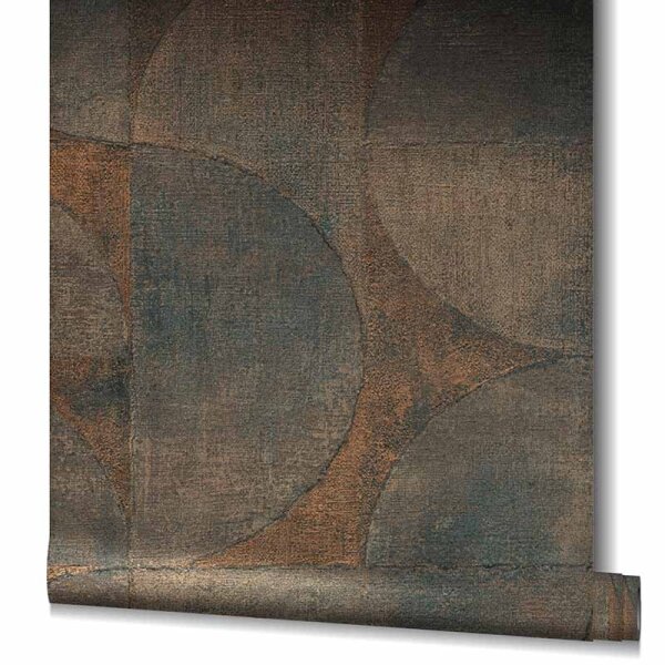 Tapete Blau, Braun, Gold, Kupfer Marburg Vliestapete (32822)