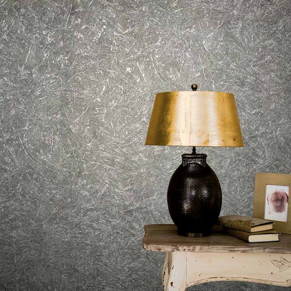 Tapete Schwarz, Anthrazit Marburg Vliestapete (32818)