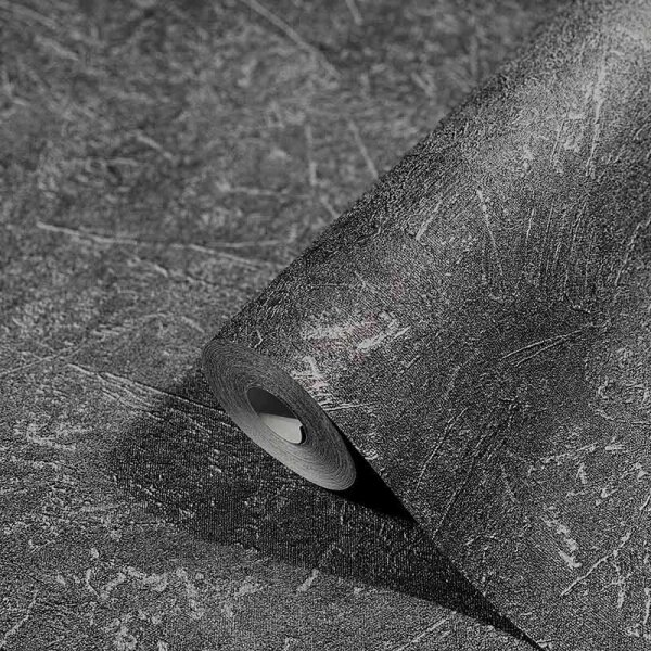 Tapete Schwarz, Anthrazit Marburg Vliestapete (32818)