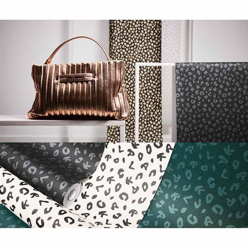 Tapete Grau, Silber, Schwarz, Anthrazit Karl Lagerfeld Vliestapete (378565)