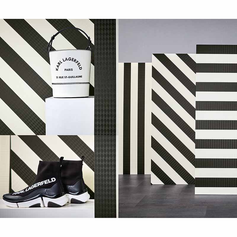 Tapete Schwarz-Weiß Karl Lagerfeld Vliestapete (378492)