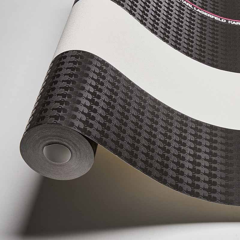 Tapete Schwarz, Anthrazit Karl Lagerfeld Vliestapete (378482)