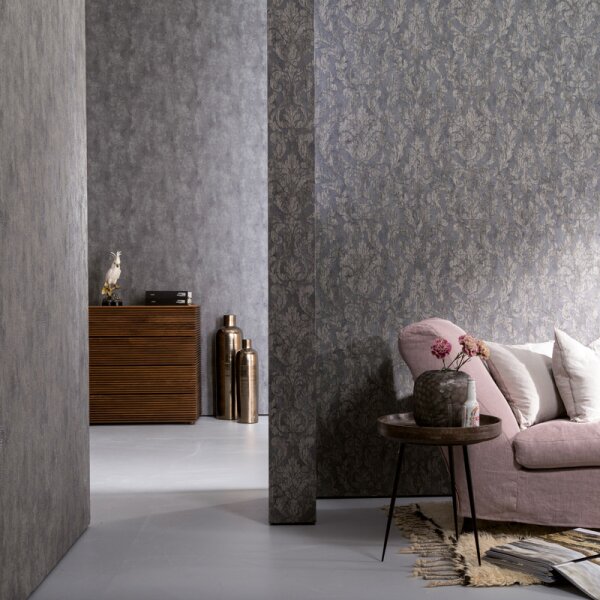 Tapete Grau, Silber Marburg Vliestapete (58008)