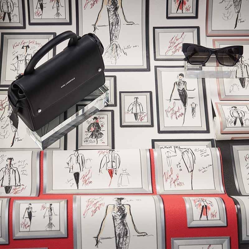 Tapete Rot Karl Lagerfeld Vliestapete (378462)