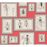 Tapete Rot Karl Lagerfeld Vliestapete (378462)