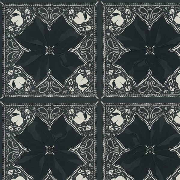 Tapete Schwarz, Anthrazit Karl Lagerfeld Vliestapete (378452)