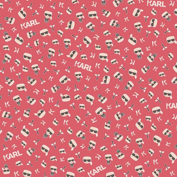 Tapete Rot Karl Lagerfeld Vliestapete (378435)