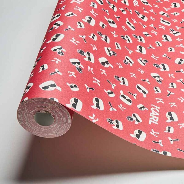 Tapete Rot Karl Lagerfeld Vliestapete (378435)