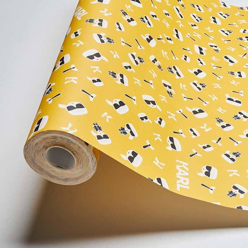 Tapete Gelb, Vanille Karl Lagerfeld Vliestapete (378434)