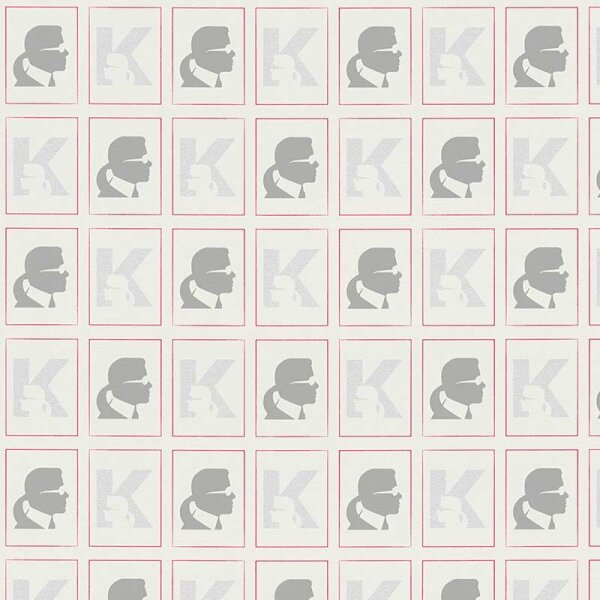 Tapete Weiß Karl Lagerfeld Vliestapete (378421)