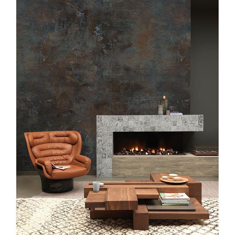 Digitaldruck-Tapete Blau, Schwarz, Anthrazit Rasch (429619)