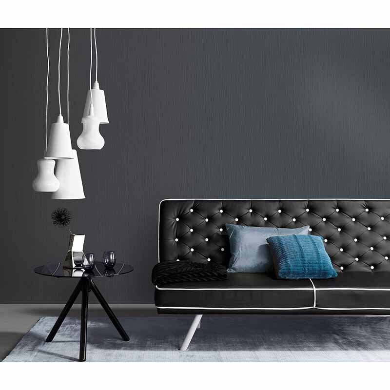 Tapete Schwarz, Anthrazit ELLE DECORATION Vliestapete (1017115)