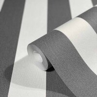 Tapete Schwarz-Wei&szlig; Novamur Vliestapete (82259)