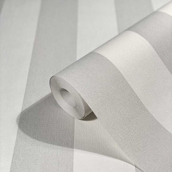 Tapete Grau, Silber, Weiß Novamur Vliestapete (82258)