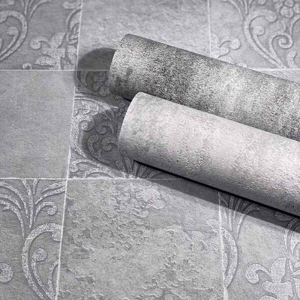 Tapete Schwarz, Anthrazit Novamur Vliestapete (82246)