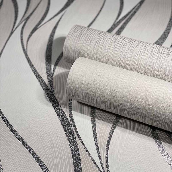 Tapete Grau, Silber Novamur Vliestapete (82238)