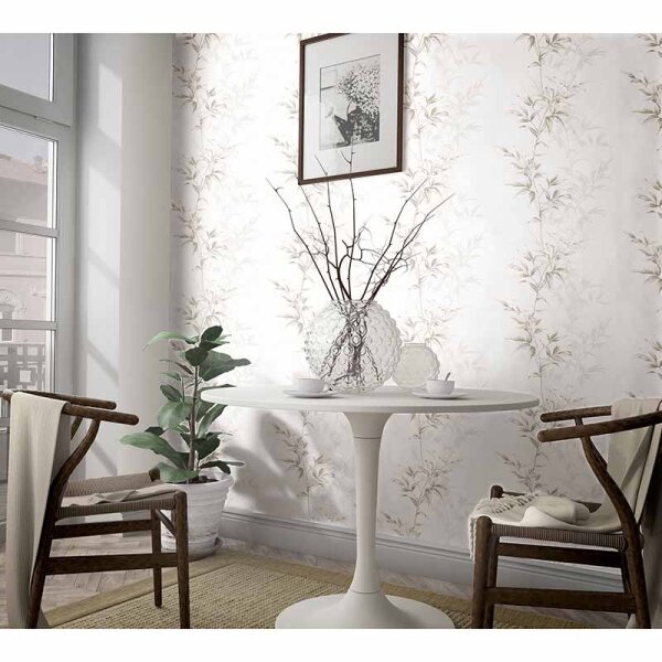 Tapete Weiß Novamur Vliestapete (82223)