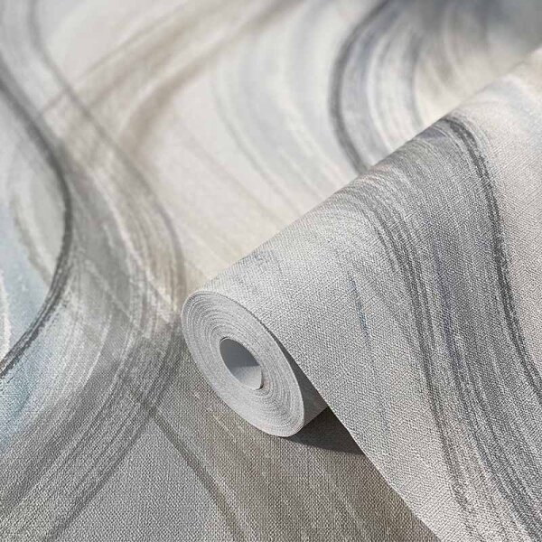 Tapete Blau, Grau, Silber Marburg Vliestapete (32445)