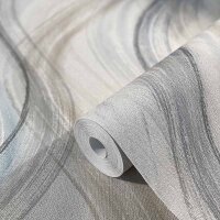 Tapete Blau, Grau, Silber Marburg Vliestapete (32445)