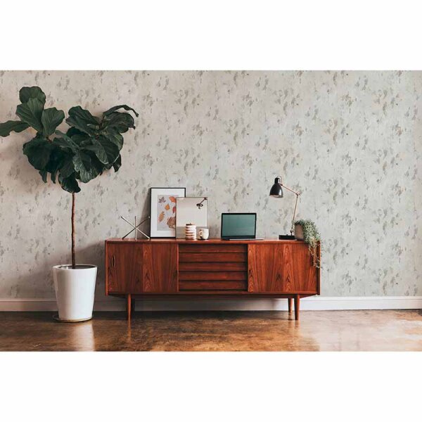 Tapete Beige, Creme, Grau, Silber livingwalls Vliestapete (379544)