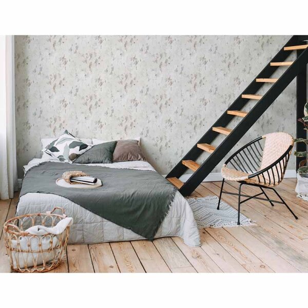 Tapete Beige, Creme, Grau, Silber livingwalls Vliestapete (379544)