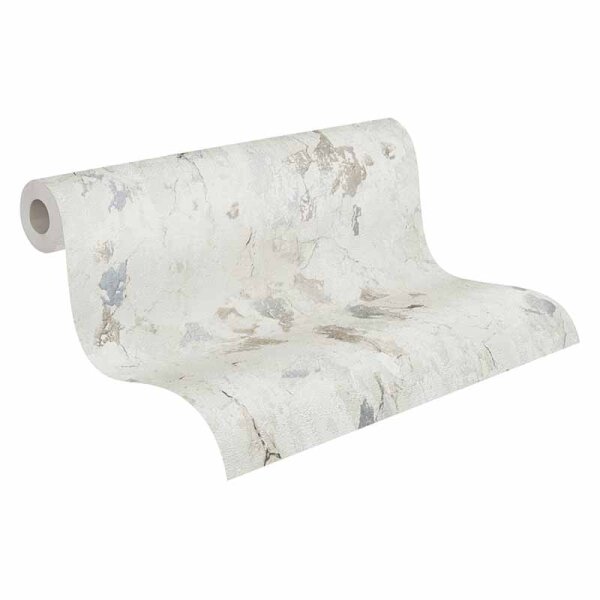 Tapete Beige, Creme, Grau, Silber livingwalls Vliestapete (379544)