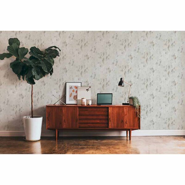 Tapete Beige, Creme, Grau, Silber livingwalls Vliestapete (379544)