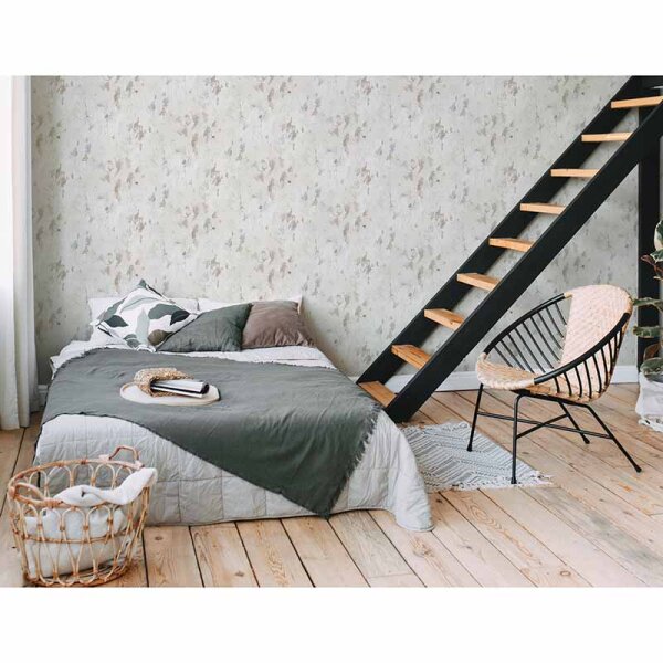 Tapete Beige, Creme, Grau, Silber livingwalls Vliestapete (379544)