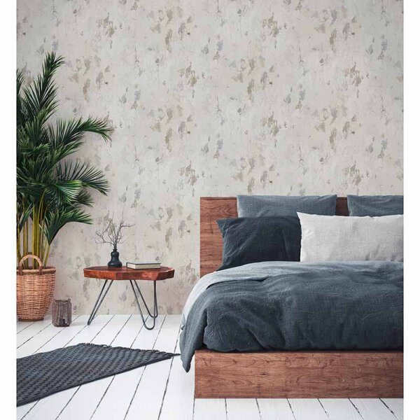 Tapete Beige, Creme, Grau, Silber livingwalls Vliestapete (379544)