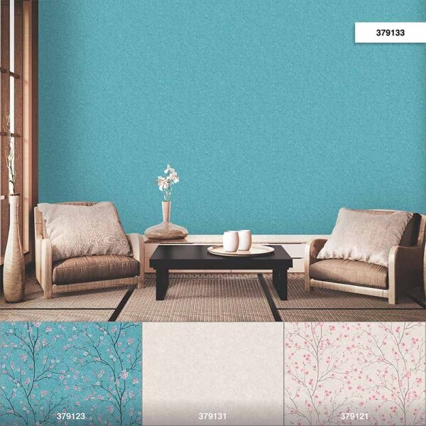 Tapete Blau, Türkis livingwalls Vliestapete (379133)