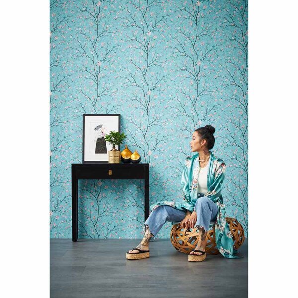 Tapete Blau livingwalls Vliestapete (379123)