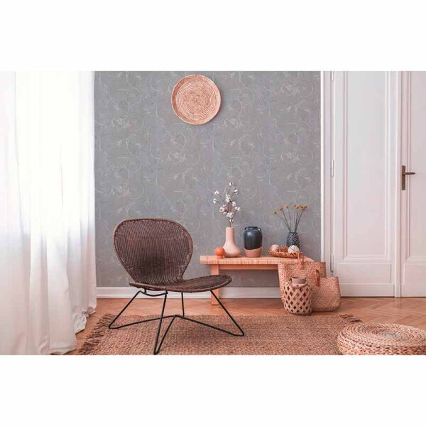 Tapete Grau, Silber livingwalls Vliestapete (379002)