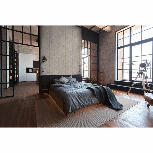 Tapete Beige, Creme, Gold, Kupfer livingwalls Vliestapete (378693)