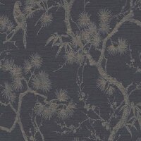 Tapete Schwarz, Anthrazit livingwalls Vliestapete (378672)