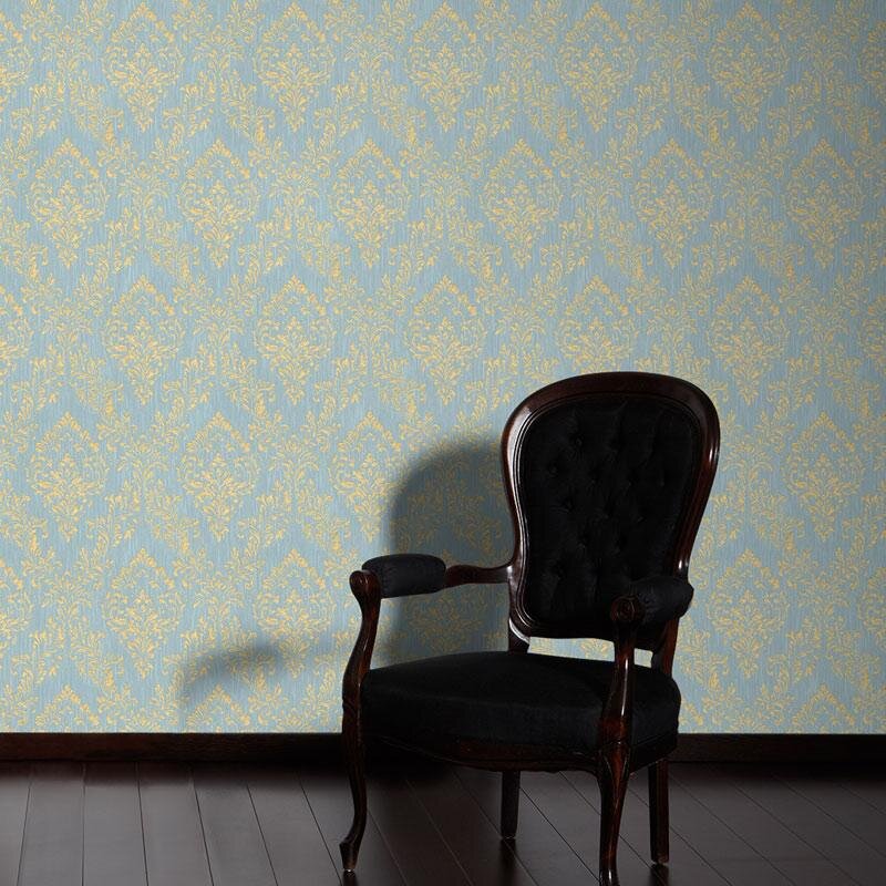 Tapete Türkis Architects Paper Textiltapete (306595)