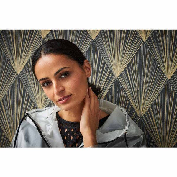 Tapete Gold, Kupfer, Schwarz, Anthrazit livingwalls Vliestapete (378644)