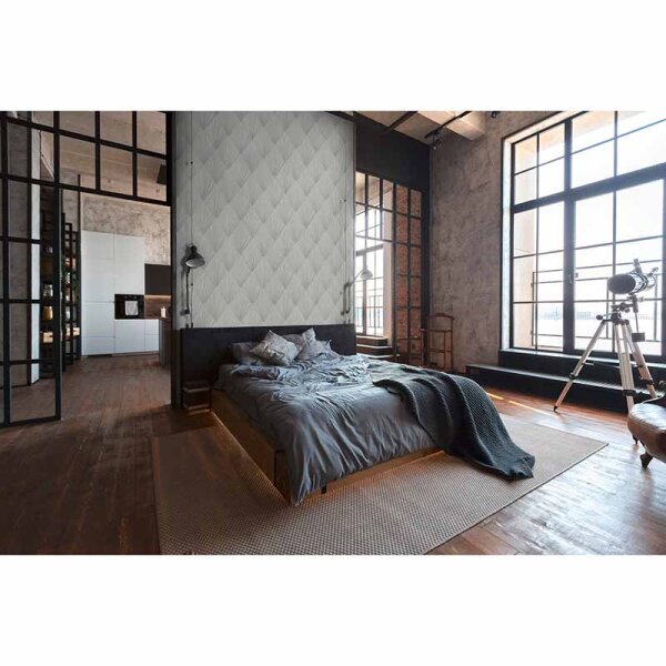 Tapete Grau, Silber livingwalls Vliestapete (378641)