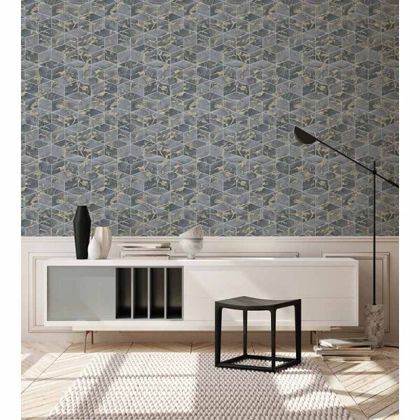 Tapete Grau, Silber livingwalls Vliestapete (378634)