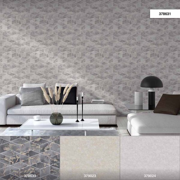 Tapete Beige, Creme, Grau, Silber livingwalls Vliestapete (378631)