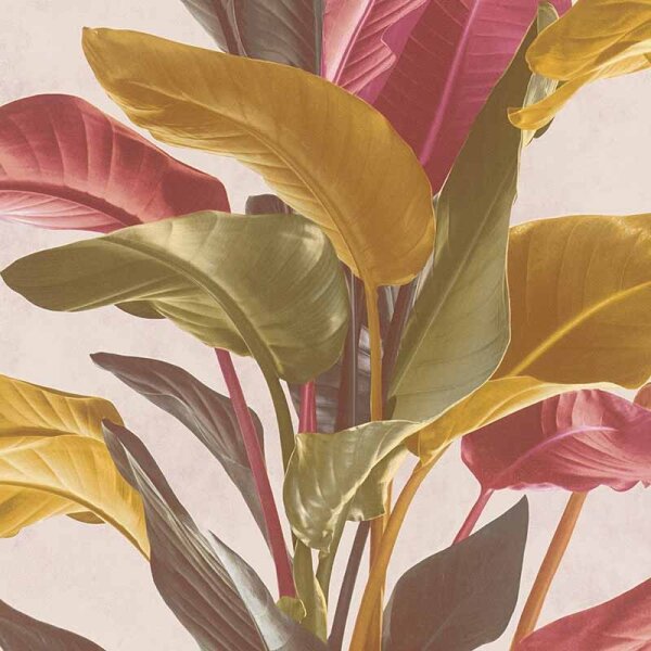 Tapete Gelb, Vanille, Rot livingwalls Vliestapete (378622)