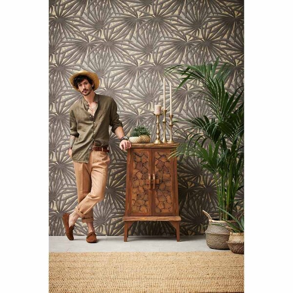 Tapete Grau, Silber livingwalls Vliestapete (378611)