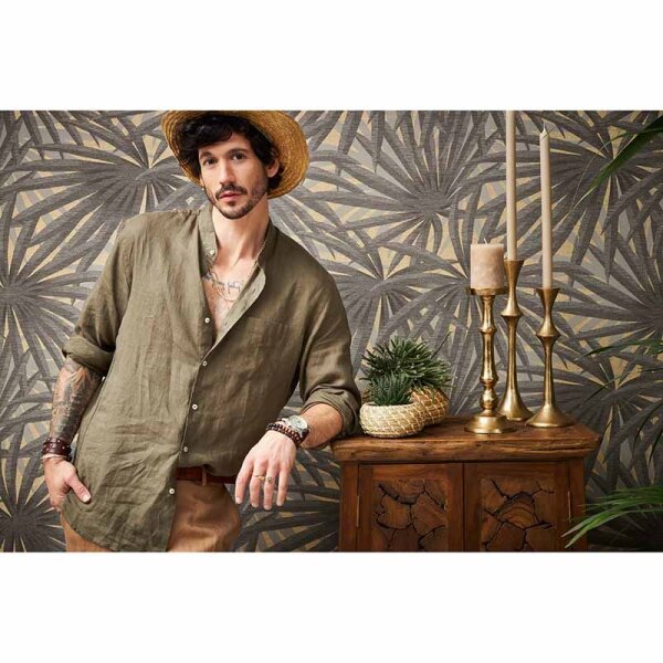 Tapete Grau, Silber livingwalls Vliestapete (378611)