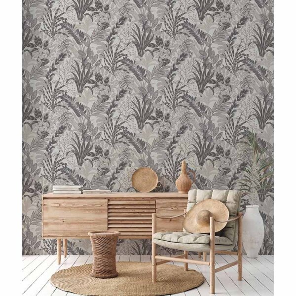 Tapete Grau, Silber livingwalls Vliestapete (378604)