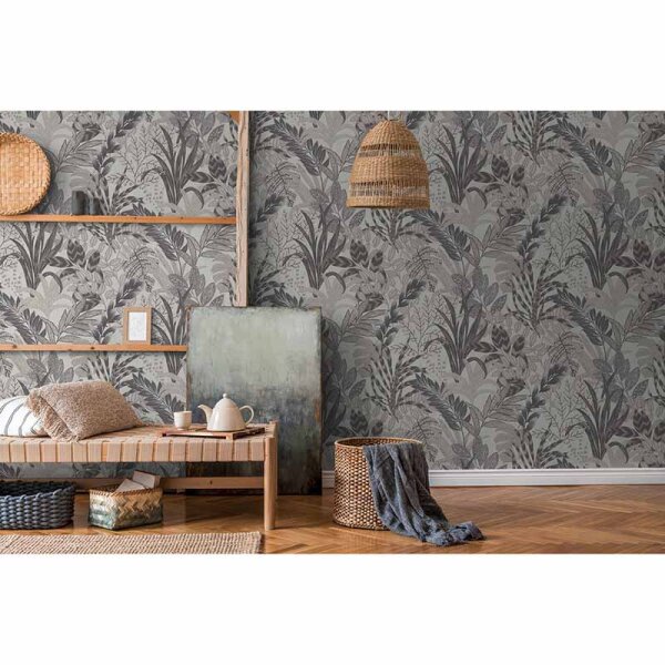 Tapete Grau, Silber livingwalls Vliestapete (378604)