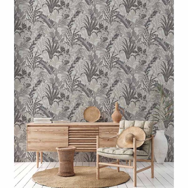 Tapete Grau, Silber livingwalls Vliestapete (378604)